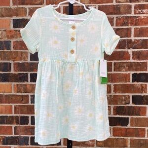 Gerber Light Green Floral Button-Up Dress
